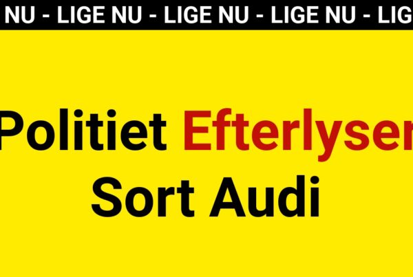 Politiet Efterlyser Sort Audi - 112
