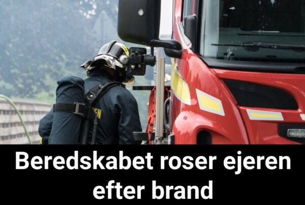 Beredskabet roser ejeren efter brand - 112