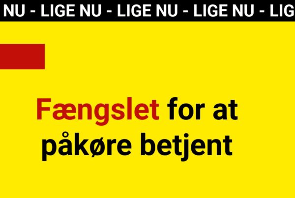 Fængslet for at påkøre betjent - 112
