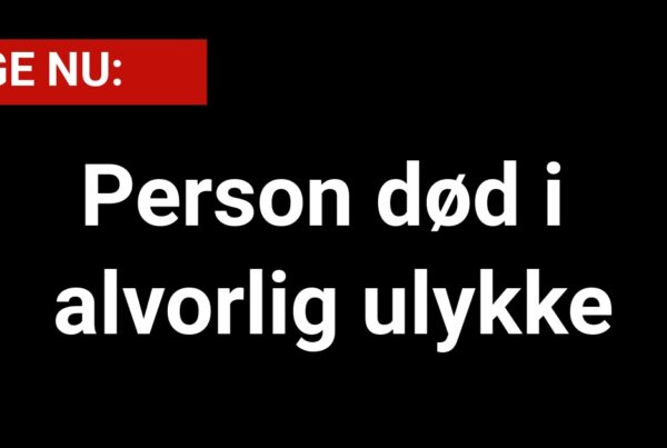 LIGE NU: Person død i alvorlig ulykke
