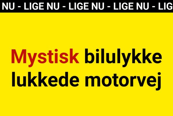 Mystisk bilulykke lukkede motorvej