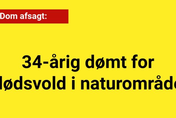 Dom afsagt: 34-årig dømt for dødsvold i naturområde