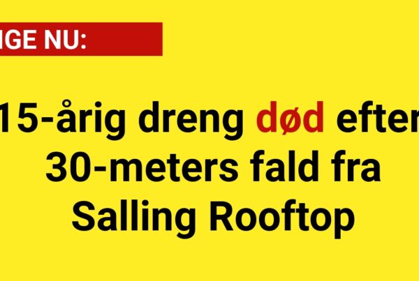 LIGE NU: 15-årig dreng død efter 30-meters fald fra Salling Rooftop