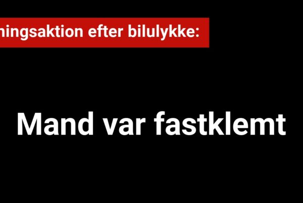Redningsaktion efter bilulykke: