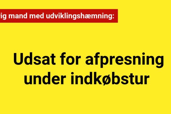 22-årig mand med udviklingshæmning