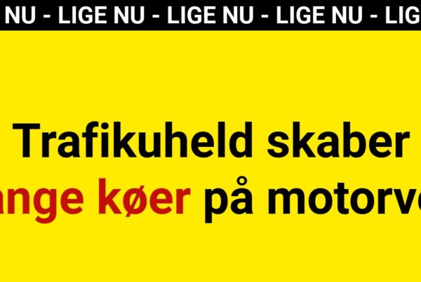 LIGE NU: Trafikuheld skaber lange køer på motorvej