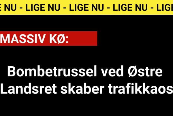Bombetrussel ved Østre Landsret skaber trafikkaosBombetrussel ved Østre Landsret skaber trafikkaos