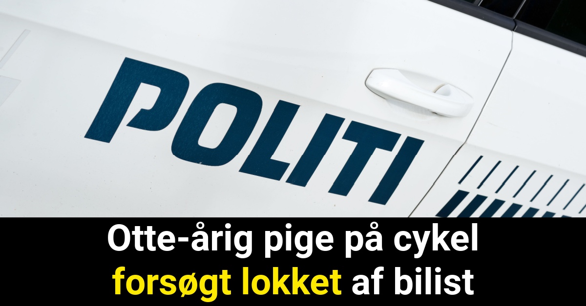 Otte-årig pige på cykel forsøgt lokket af bilist