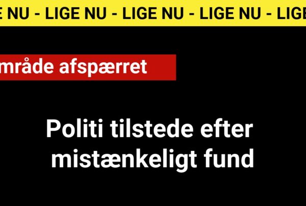 LIGE NU: Politi tilstede efter mistænkeligt fund – område afspærret