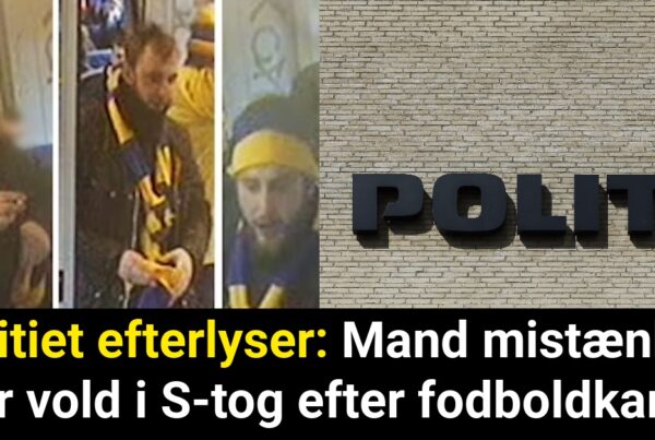 Politiet efterlyser: Mand mistænkes for vold i S-tog efter fodboldkamp