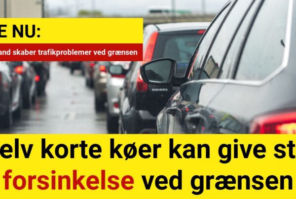 LIGE NU: Selv korte køer kan give stor forsinkelse ved grænsen