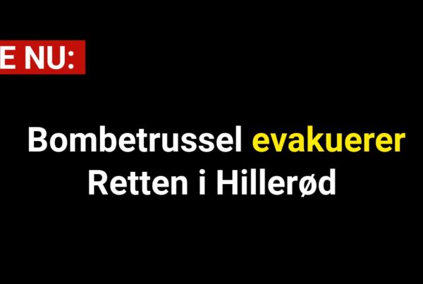 LIGE NU: Bombetrussel evakuerer Retten i Hillerød