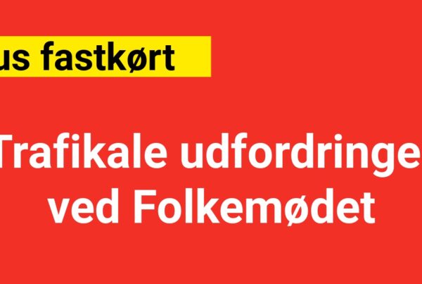 Trafikale udfordringer ved Folkemødet - Bus fastkørt