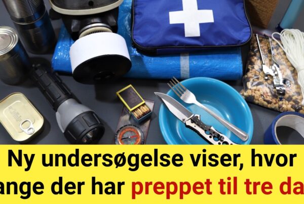 Ny undersøgelse viser, hvor mange der har preppet til tre dage