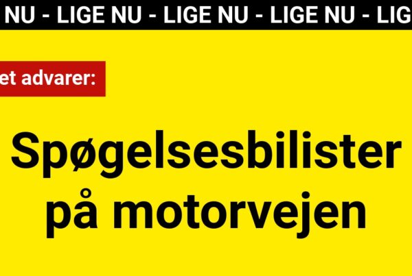 Politiet advarer om spøgelsesbilister på motorvejen