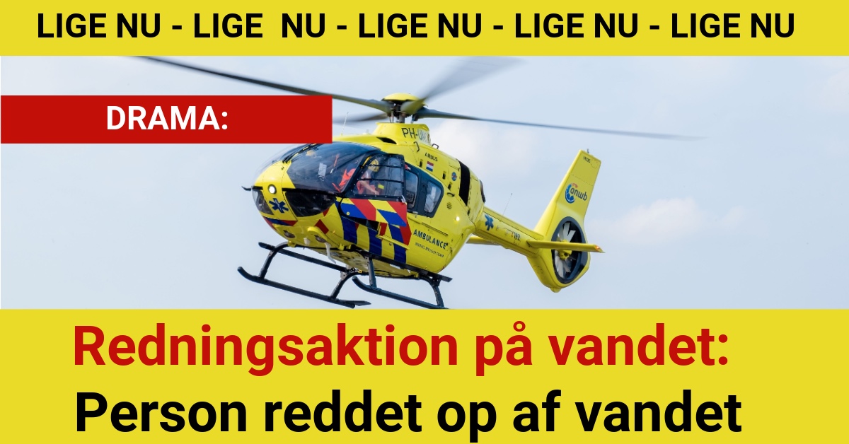 Redningsaktion på vandet: Person reddet op af vandet