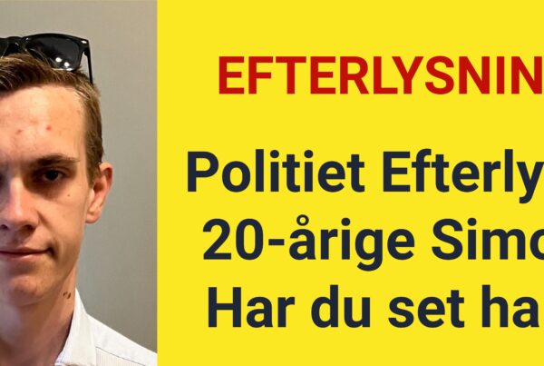 Politiet Efterlyser 20-årige Simon: Har du set ham?