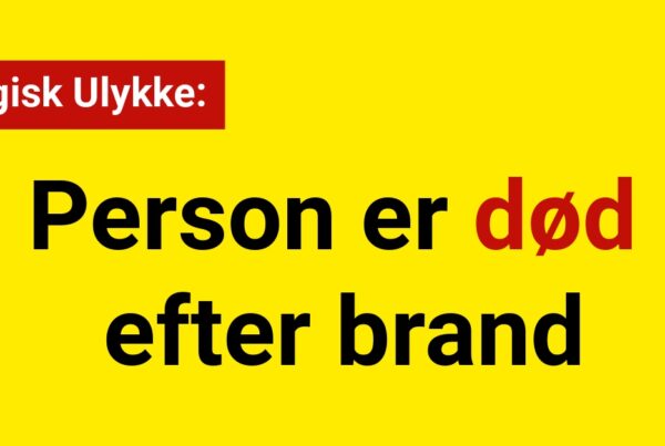 Tragisk ulykke: Person er død efter brand