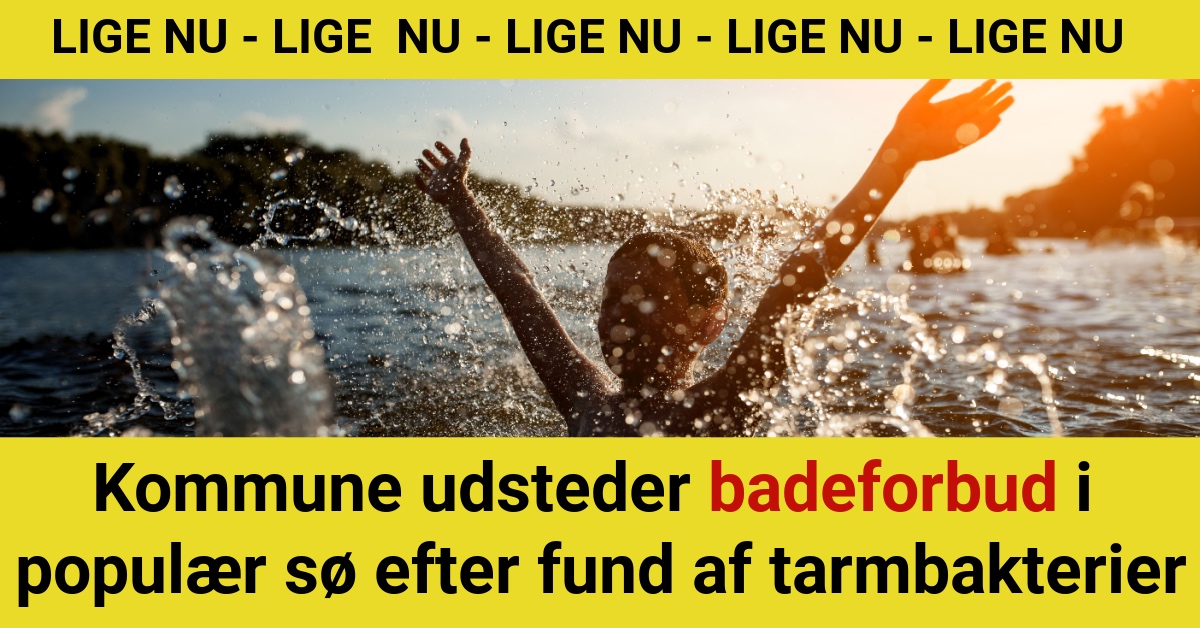 Kommune udsteder badeforbud i populær sø efter fund af tarmbakterier