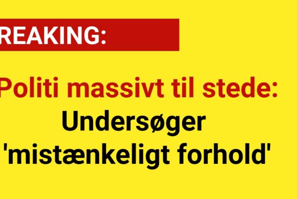 Politi massivt til stede: Undersøger 'mistænkeligt forhold'