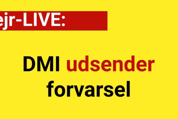Vejr-LIVE: DMI udsender forvarsel