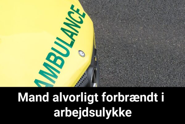Mand alvorligt forbrændt i arbejdsulykke