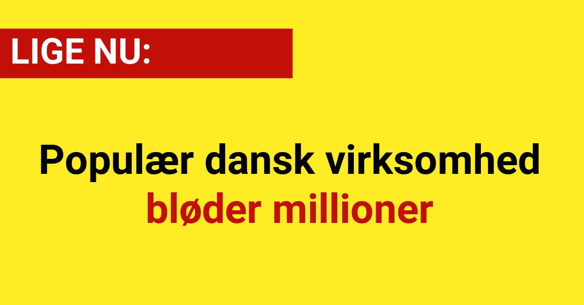 Populær dansk virksomhed bløder millioner
