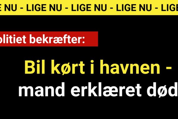 Politiet bekræfter: Bil kørt i havnen - mand erklæret død