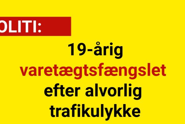 19-årig varetægtsfængslet efter alvorlig trafikulykke