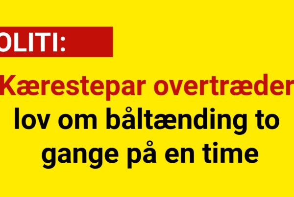 Kærestepar overtræder lov om båltænding to gange på en time
