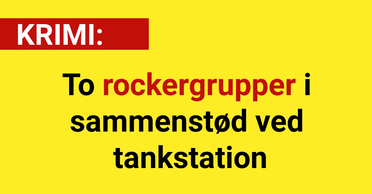 To rockergrupper i sammenstød ved tankstation - Krimi