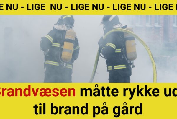 Brandvæsen måtte rykke ud til brand på gård
