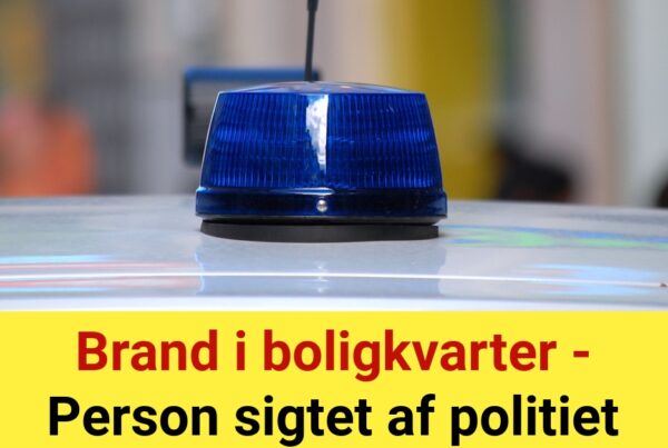 DRAMA: Brand i boligkvarter - Person sigtet af politiet
