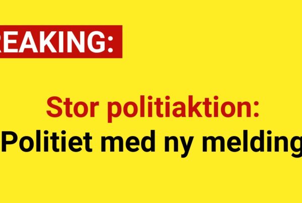 Stor politiaktion: 'Politiet med ny melding'