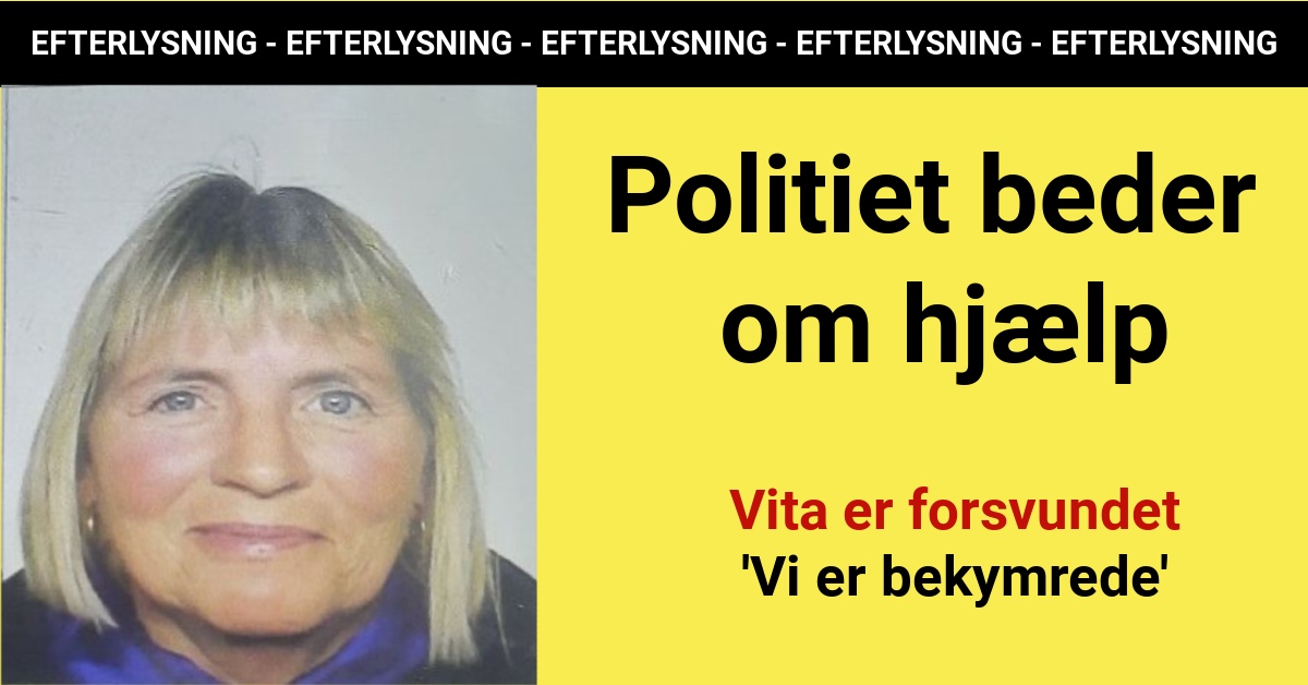 Politi: Kvinde forsvundet 'Vi er bekymrede'