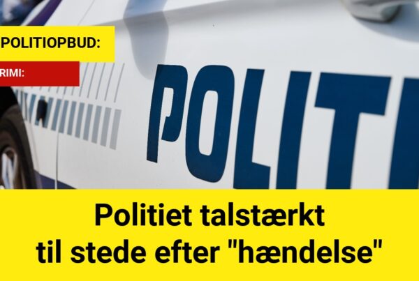 Politiet talstærkt til stede efter "hændelse"