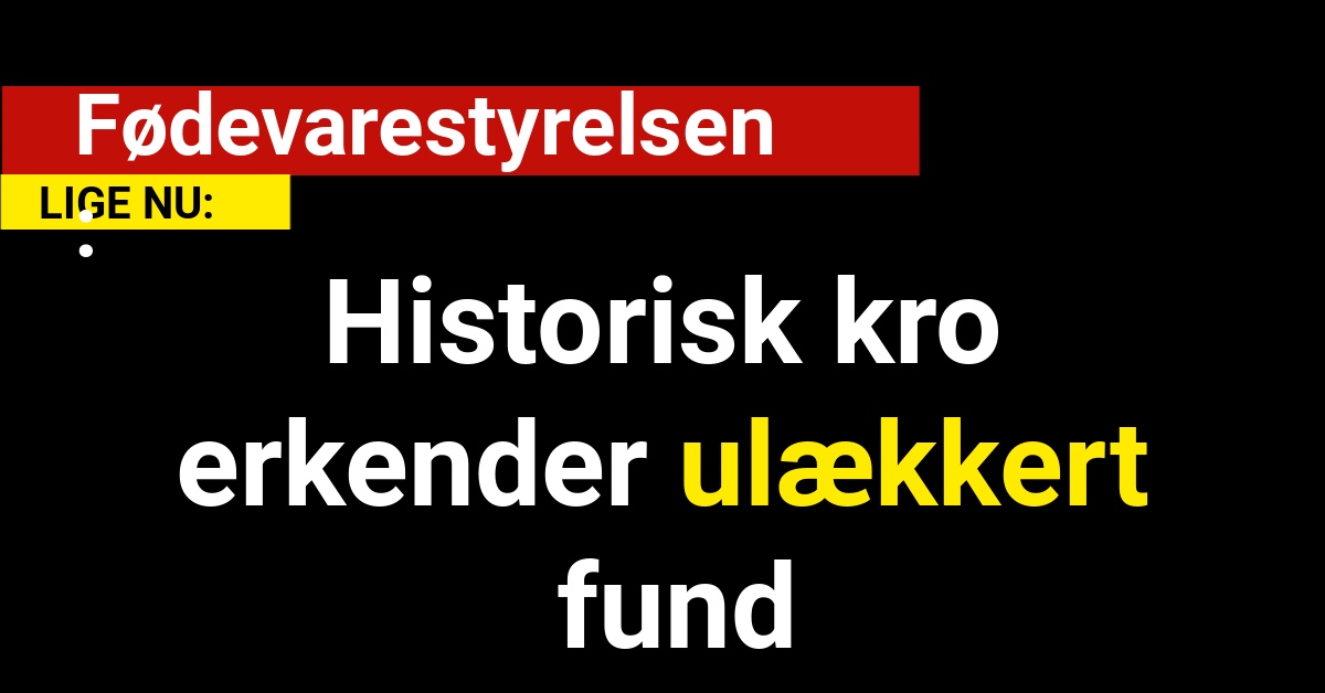 Historisk kro erkender ulækkert fund