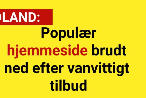 Populær hjemmeside brudt ned efter vanvittigt tilbud