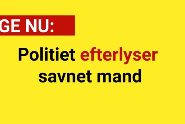 Politiet efterlyser savnet mand