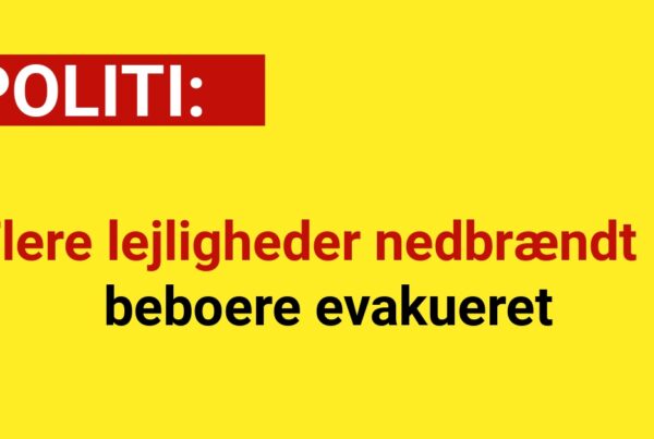 Flere lejligheder nedbrændt – beboere evakueret