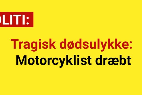 Tragisk dødsulykke: Motorcyklist dræbt