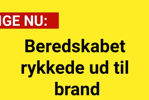 Beredskabet rykkede ud til brand - 112