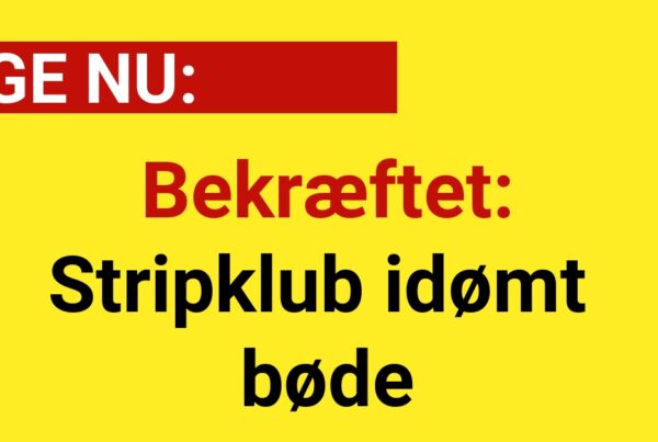 Bekræftet: Stripklub idømt bøde