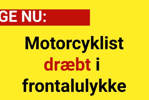 LIGE NU: Motorcyklist dræbt i frontalulykke