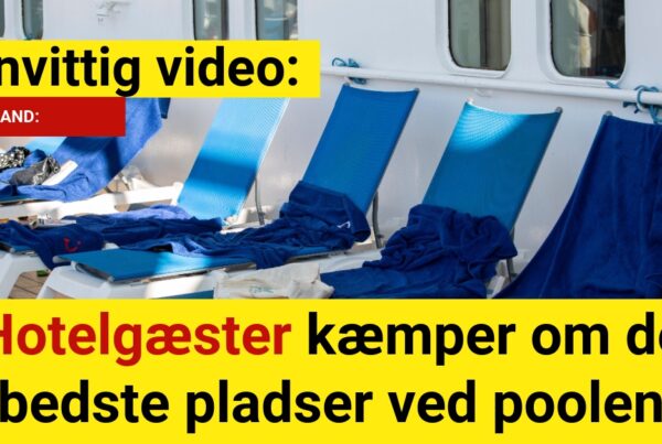 Vanvittig video: Hotelgæster kæmper om de bedste pladser ved poolen