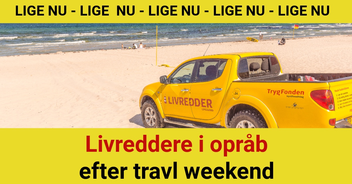 Livreddere i opråb efter travl weekend