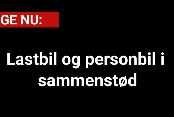 Lastbil og personbil i sammenstød - Mand sigtet