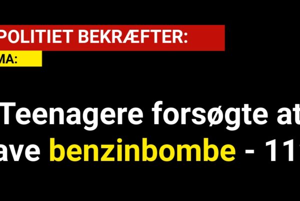 DRAMA: Teenagere forsøgte at lave benzinbombe - 112