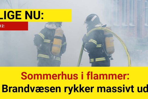 Sommerhus i flammer: Brandvæsen rykker massivt ud