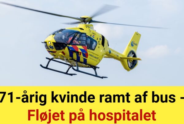LIGE NU: 71-årig kvinde ramt af bus - Fløjet på hospitalet